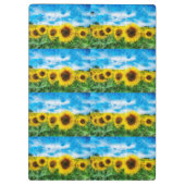 ヒマワリの絵を描くこと クリップボード (裏面)