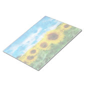 ヒマワリの絵を描くこと ノートパッド (アングル)