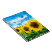 ヒマワリの絵を描くこと ノートブック (右側)