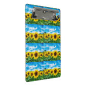 ヒマワリの絵を描くこと ミニクリップボード (アングル)