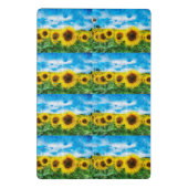 ヒマワリの絵を描くこと ミニクリップボード (裏面)