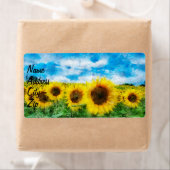 ヒマワリの絵を描くこと ラベル (インサイチュ)