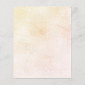 ヒマワリの緑の予算結婚式招待状 (裏面)