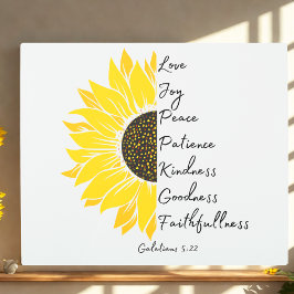 ヒマワリの聖句 メタルプリント