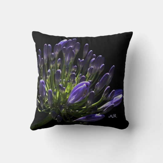 ヒマワリの花が咲くヒマワリ クッション (裏面)