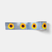 ヒマワリの花だけ + あなたの文字及びアイディア サテンリボン (正面)