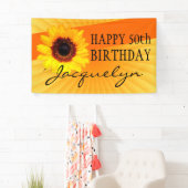 ヒマワリの花だけ + あなたのbackgr。 及びアイディア 横断幕 (インサイチュ)