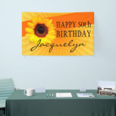 ヒマワリの花だけ + あなたのbackgr。 及びアイディア 横断幕 (トレードショー)