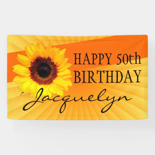 ヒマワリの花だけ + あなたのbackgr。 及びアイディア 横断幕 (横)