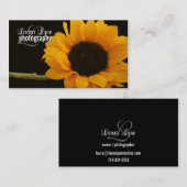 ヒマワリの花のカメラマンの名刺 名刺 (正面/裏面)