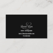 ヒマワリの花のカメラマンの名刺 名刺 (裏面)