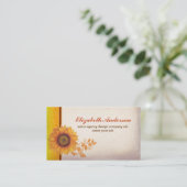 ヒマワリの花のヴィンテージの名刺 名刺 (スタンド正面)