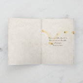 ヒマワリの花束の雨滴 カード (内部)