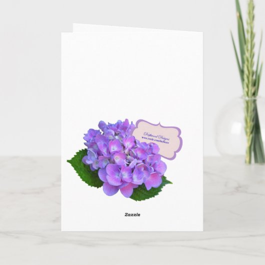 ヒマワリの花束 カード (裏面)