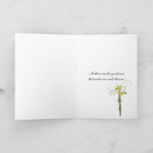 ヒマワリの花束 カード (内部)