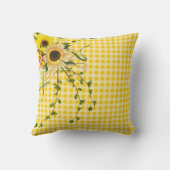 ヒマワリの花束 クッション (裏面)