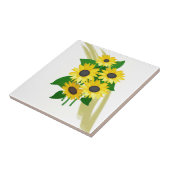 ヒマワリの花束 タイル (側面)