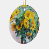 ヒマワリの花束、1880年のクロード・モネ セラミックオーナメント (右)