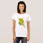 ヒマワリの花束 Tシャツ (正面フル)