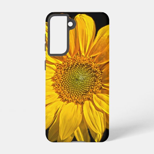 ヒマワリの花 SAMSUNG GALAXYケース (裏面)