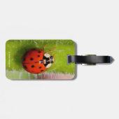 ヒマワリの茎のテンジウムシ ラゲッジタグ (裏面横)