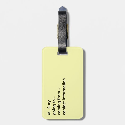 ヒマワリの荷物のラベル旅行ギフト ラゲッジタグ (裏面縦)