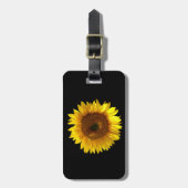 ヒマワリの荷物のラベル ラゲッジタグ (正面縦)