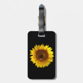 ヒマワリの荷物のラベル ラゲッジタグ (裏面縦)