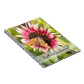 ヒマワリの蝶の名前をカスタムする ノートブック (右側)