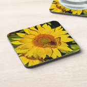 ヒマワリの蝶 コースター (左側)