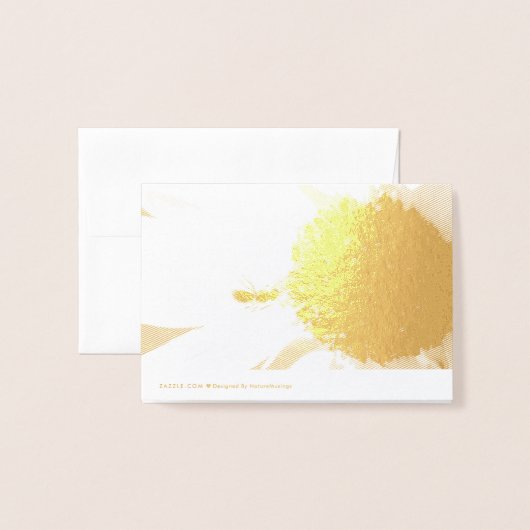 ヒマワリの蟻 箔カード (裏面封筒付き)