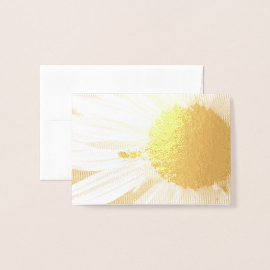 ヒマワリの蟻 箔カード (封筒付き正面)