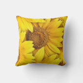 ヒマワリの装飾用クッション クッション (裏面)