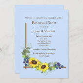 ヒマワリの角の招待状 招待状 (正面/裏面)