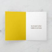 ヒマワリの誕生日のタビー猫 カード (内部)