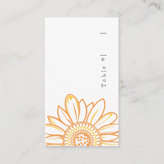 ヒマワリの護衛カード プレイスカード (正面)