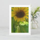 ヒマワリの輝き:カスタム招待状 招待状 (スタンド正面)