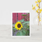 ヒマワリの農場Notecard カード (黄色い花)