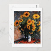 ヒマワリの郵便はがき ポストカード (正面/裏面)