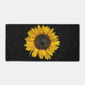 ヒマワリの雨粒 デスクマット (正面)