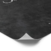 ヒマワリの黒板の秋の赤ちゃんシャワー ポスター (角)