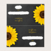 ヒマワリの黒板田舎結婚式 (外部フラット)