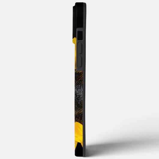 ヒマワリの黒 Case-Mate iPhoneケース (裏面 / 左)