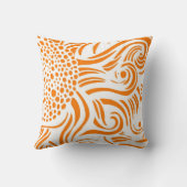 ヒマワリの-オレンジか白枕 クッション (裏面)