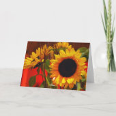 ヒマワリのnotecard カード (裏面)