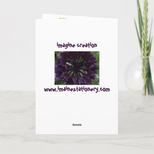 ヒマワリのnotecard カード (裏面)