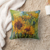 ヒマワリのSloのドラッグ クッション (ブランケット)