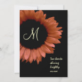 ヒマワリのVer 007結婚を収穫 招待状 (裏面)