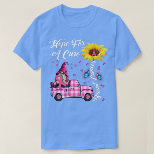 ヒマワリは乳がんの治癒を望む認識度 Tシャツ (デザイン正面)