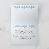 ヒマワリは健康な願いを得ます カード (内部)